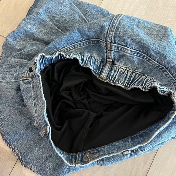 Abercrombie kids denim drop-waist pleated skort size 11/12 - Picture 5 of 8